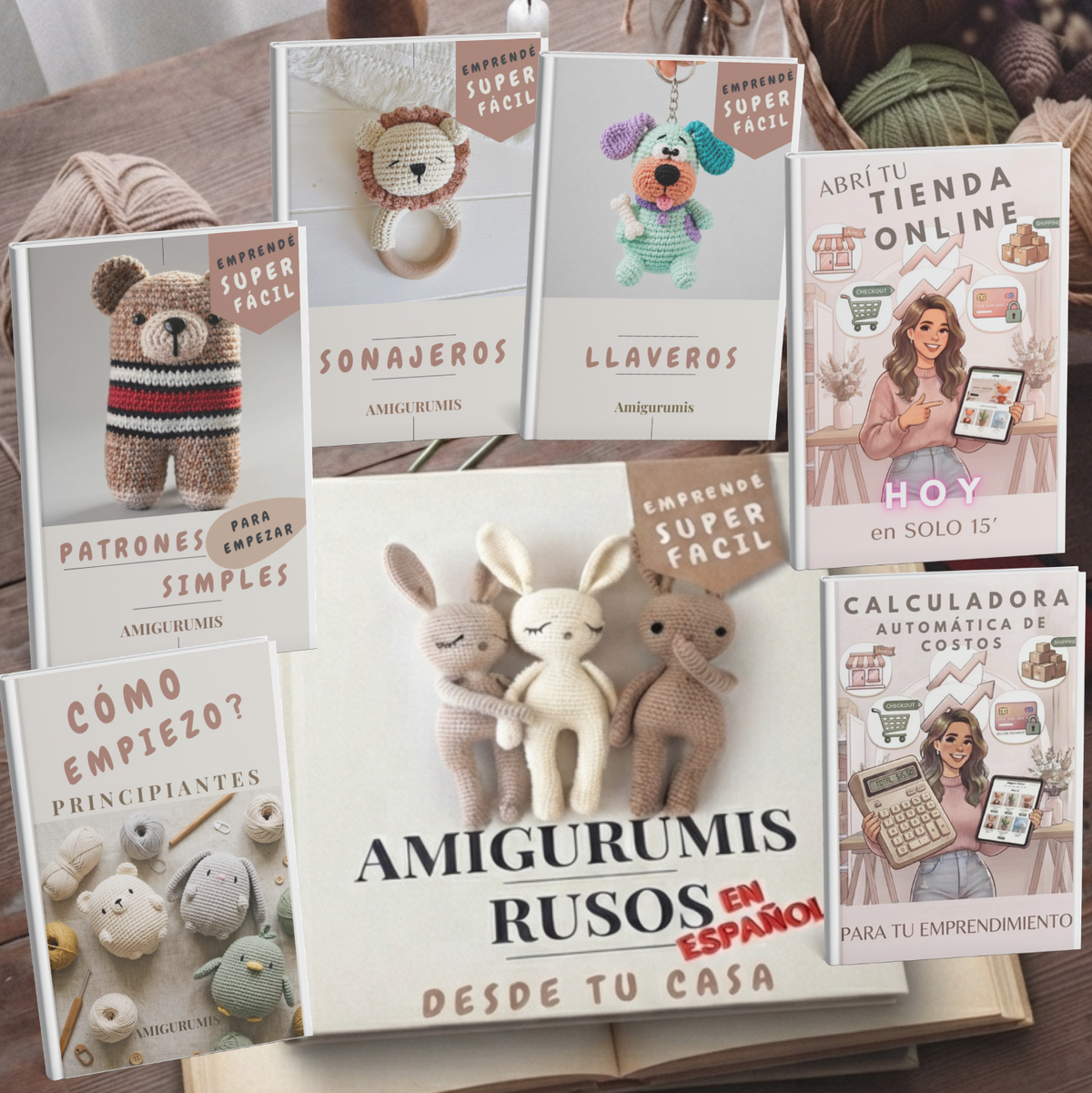 KIT EMPRENDEDORA de Amigurumis Rusos